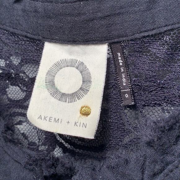 Akemi + Kin / Anthropologie cotton button down blouse - Picture 3 of 10